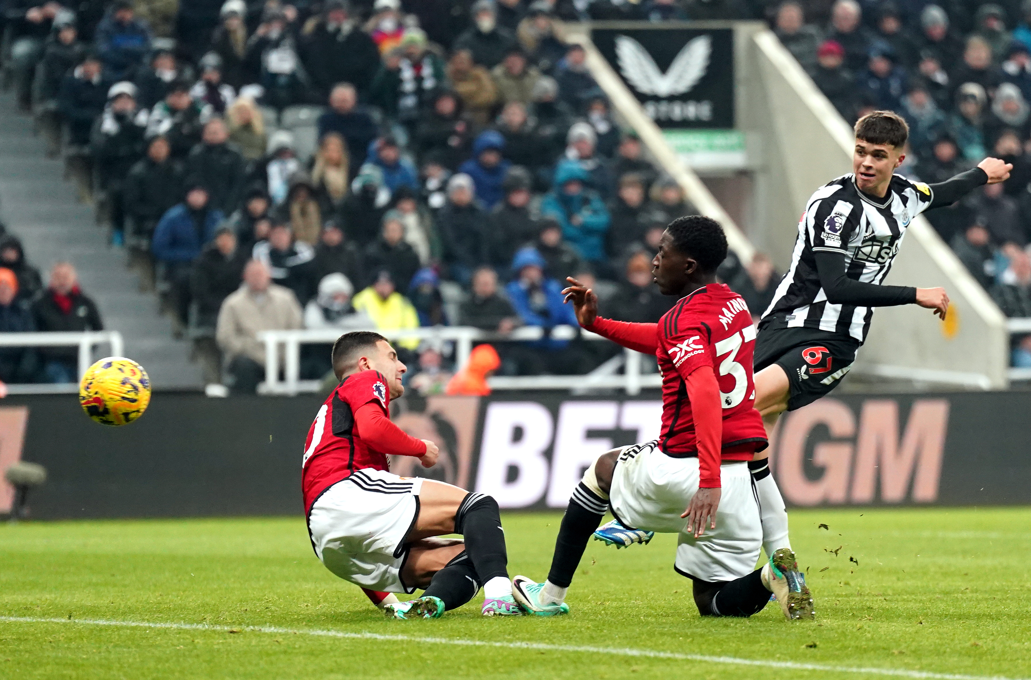 Newcastle teenager Lewis Miley (right) has made a big impact in the face of an ongoing injury crisis