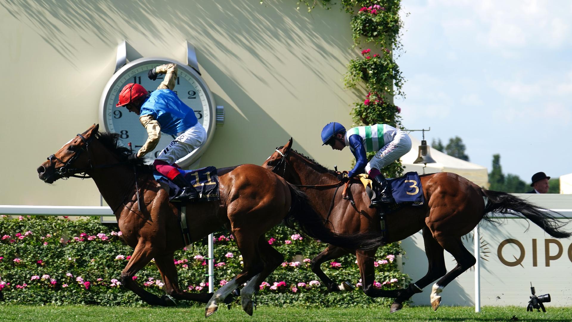 Courage Mon Ami gets the better of Coltrane in the Gold Cup (David Davies/PA)