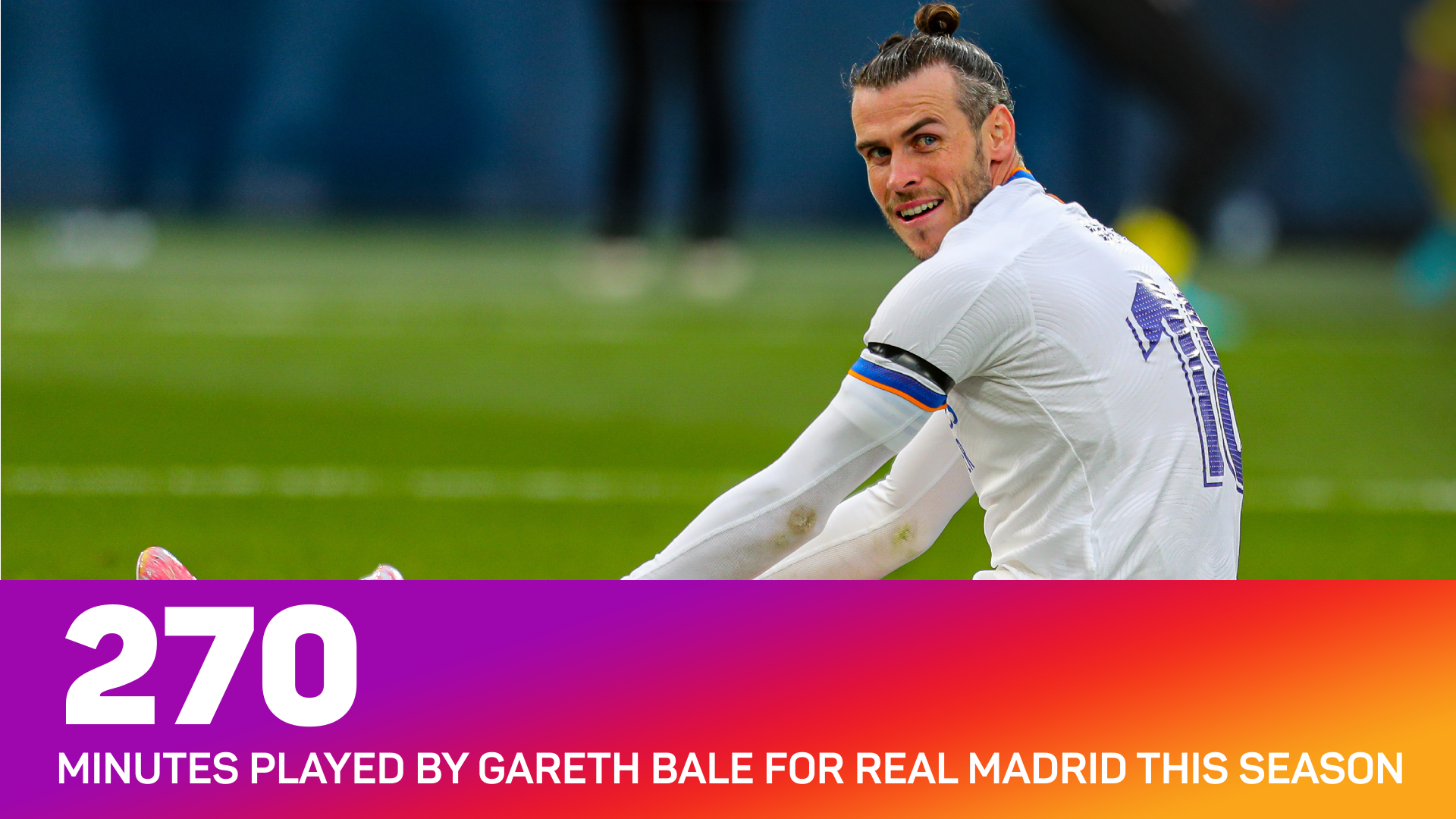 Gareth Bale has played just 270 minutes of football for Real Madrid this season