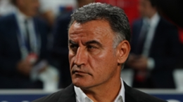 Christophe Galtier during Paris Saint-Germain's 1-1 draw with Benfica