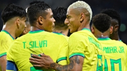 Brazil team-mates Thiago Silva and Richarlison