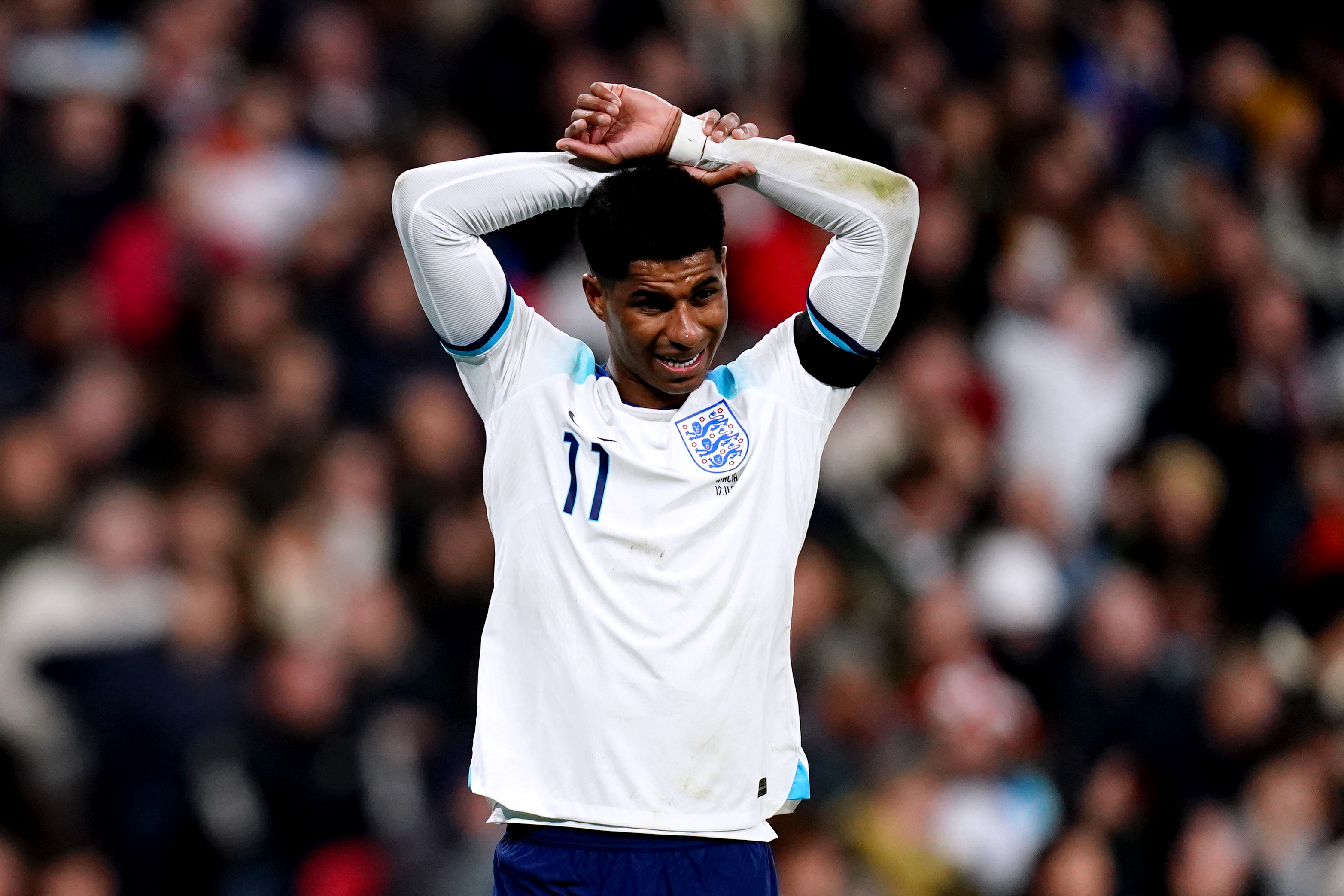 Paris St Germain are allegedly interested in Marcus Rashford (John Walton/PA)