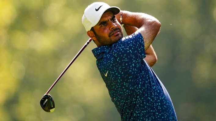 Shubhankar Sharma set a testing clubhouse target on day two of the Horizon Irish Open at The K Club (Brian Lawless/PA)