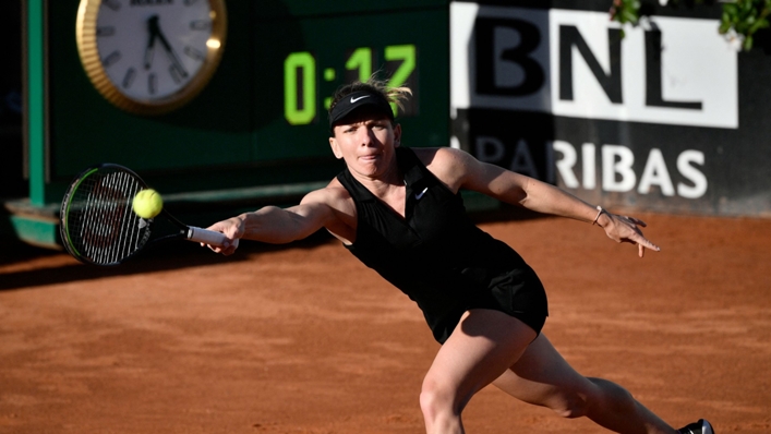 Simona Halep looks a doubt for the French Open after suffering an injury in Rome