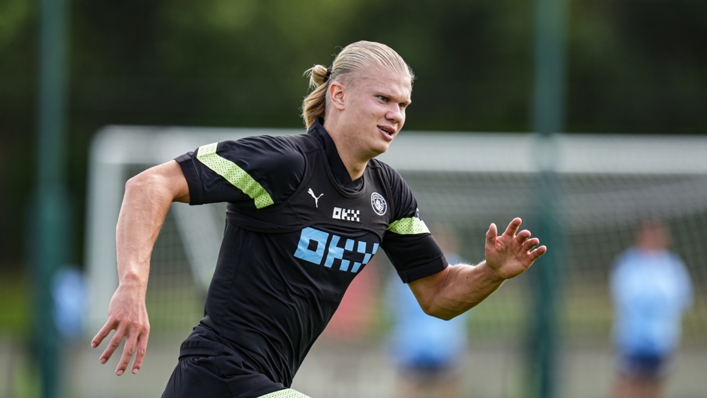 Erling Haaland is ready to play a part against Liverpool