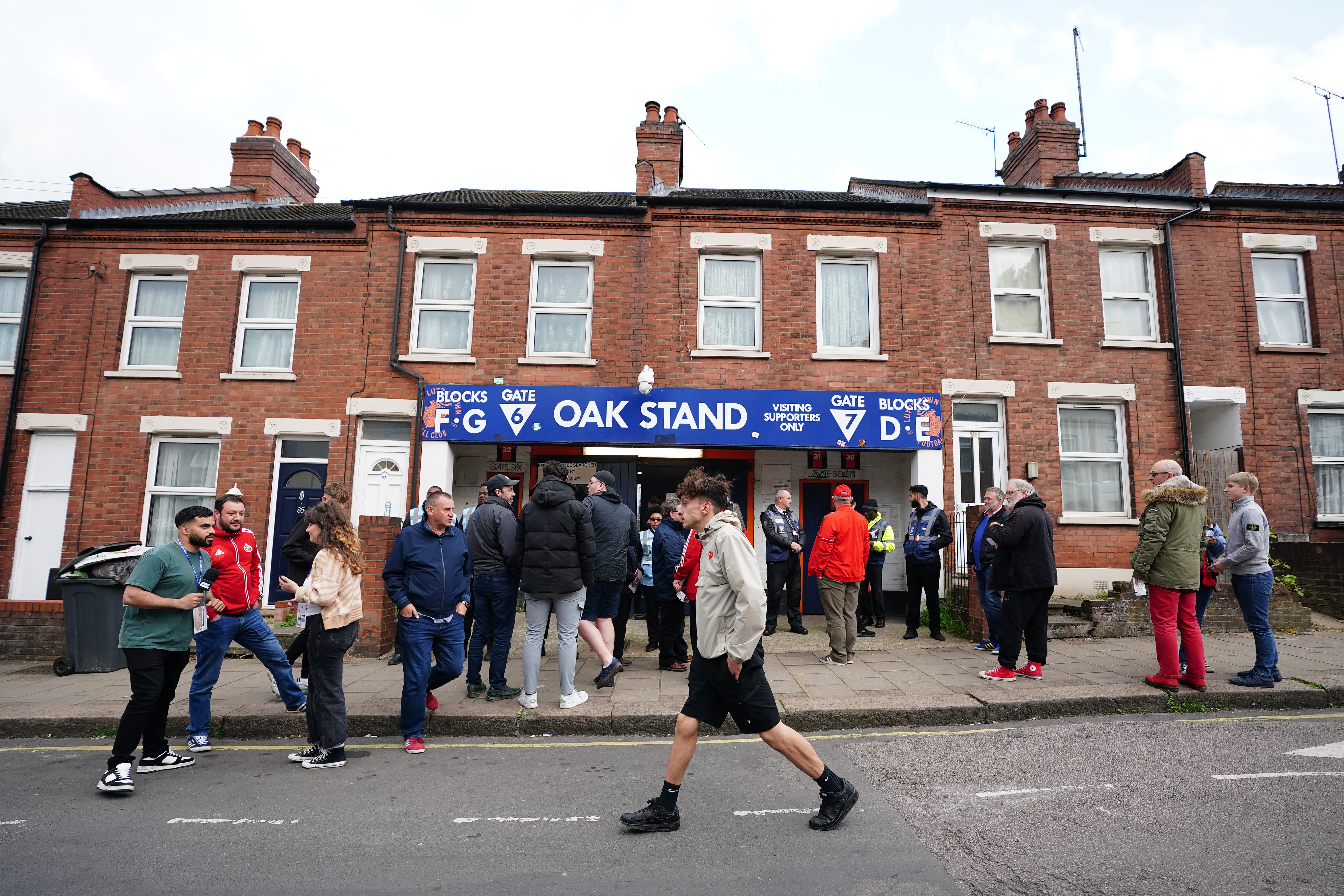 The entrance to the Oak Stand at Kenilworth Road