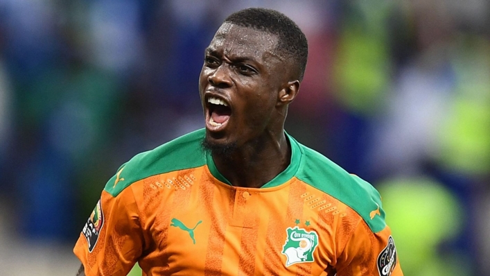 Nicolas Pepe celebrates, but Ivory Coast had to settle for a draw
