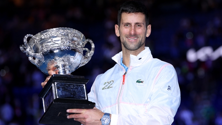 Novak Djokovic lifted the Australian Open title for a 10th time