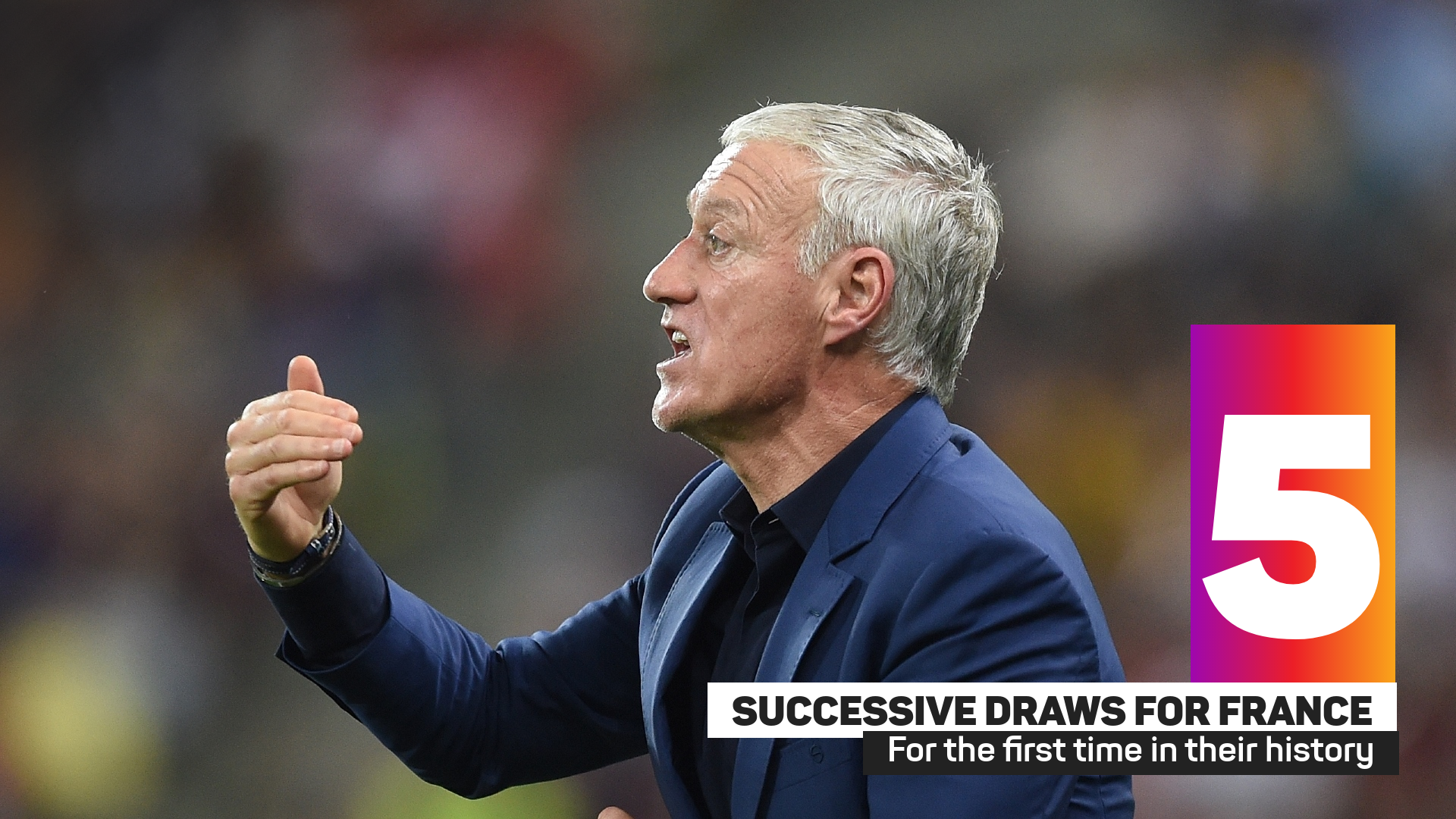 France have drawn five successive games