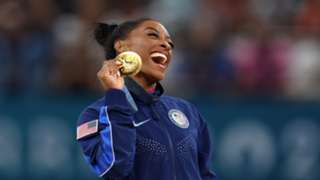 Biles wins third gold in Paris with emphatic vault victory
