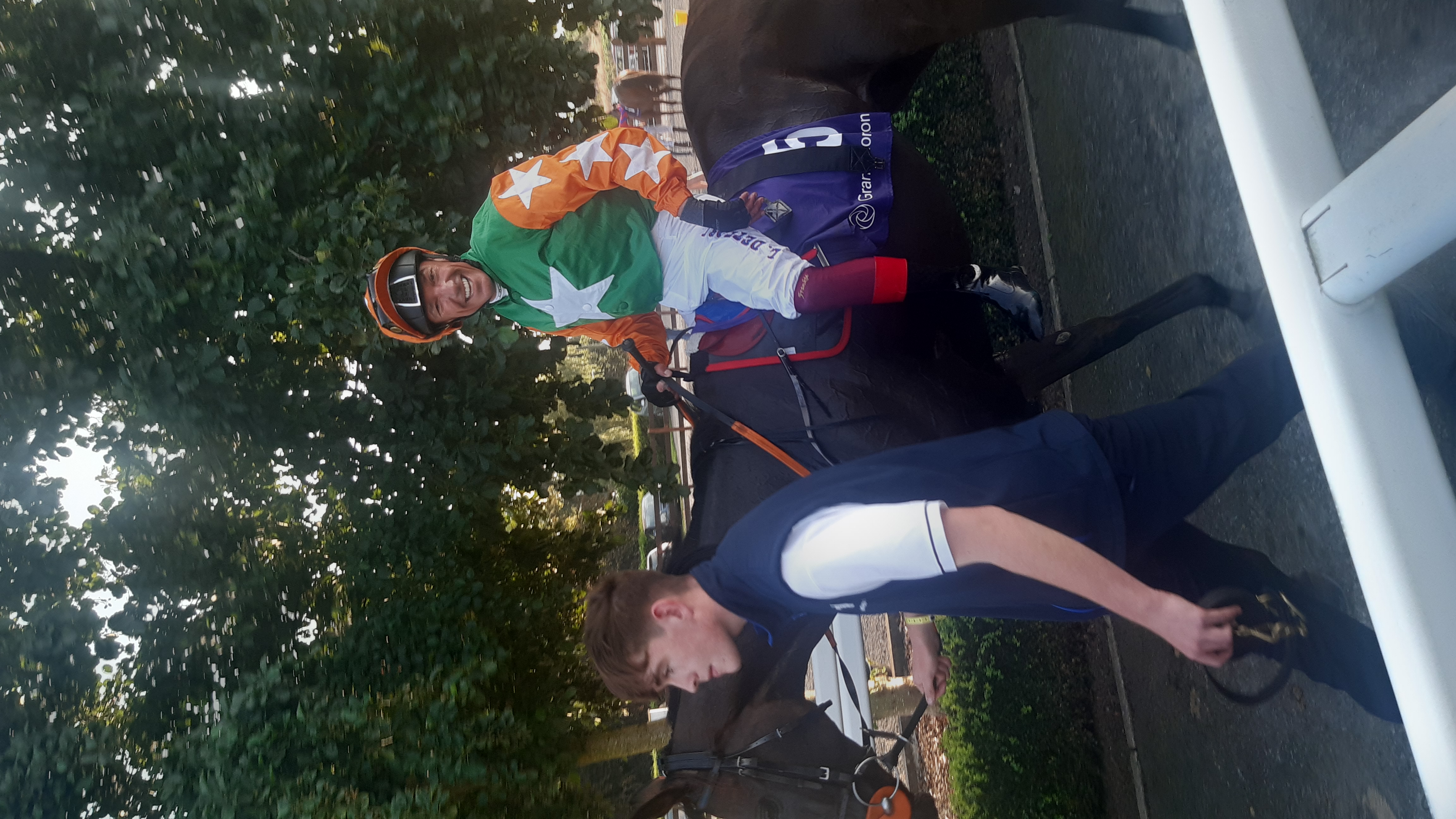 Dettori goes down to post for his first ride at Down Royal