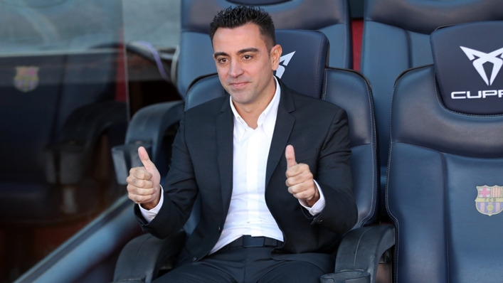 New Barcelona manager Xavi takes charge of his first Champions League game tonight