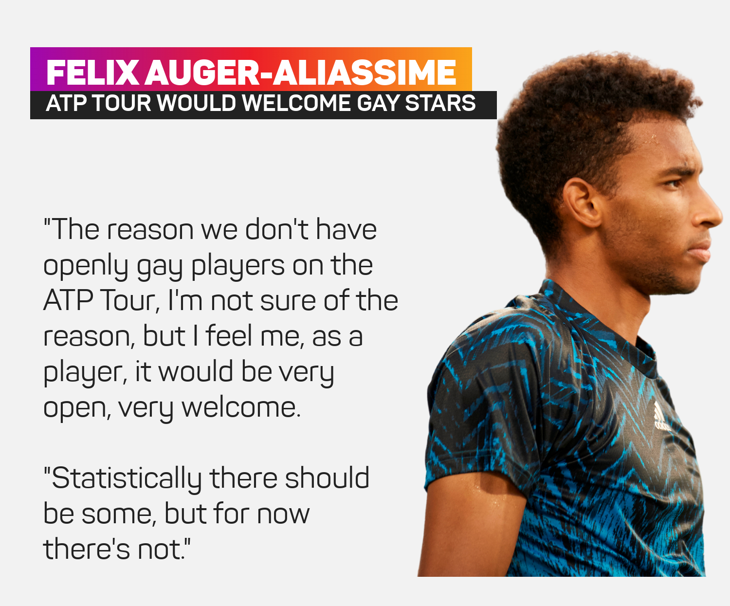 Felix Auger-Aliassime had his say at the US Open