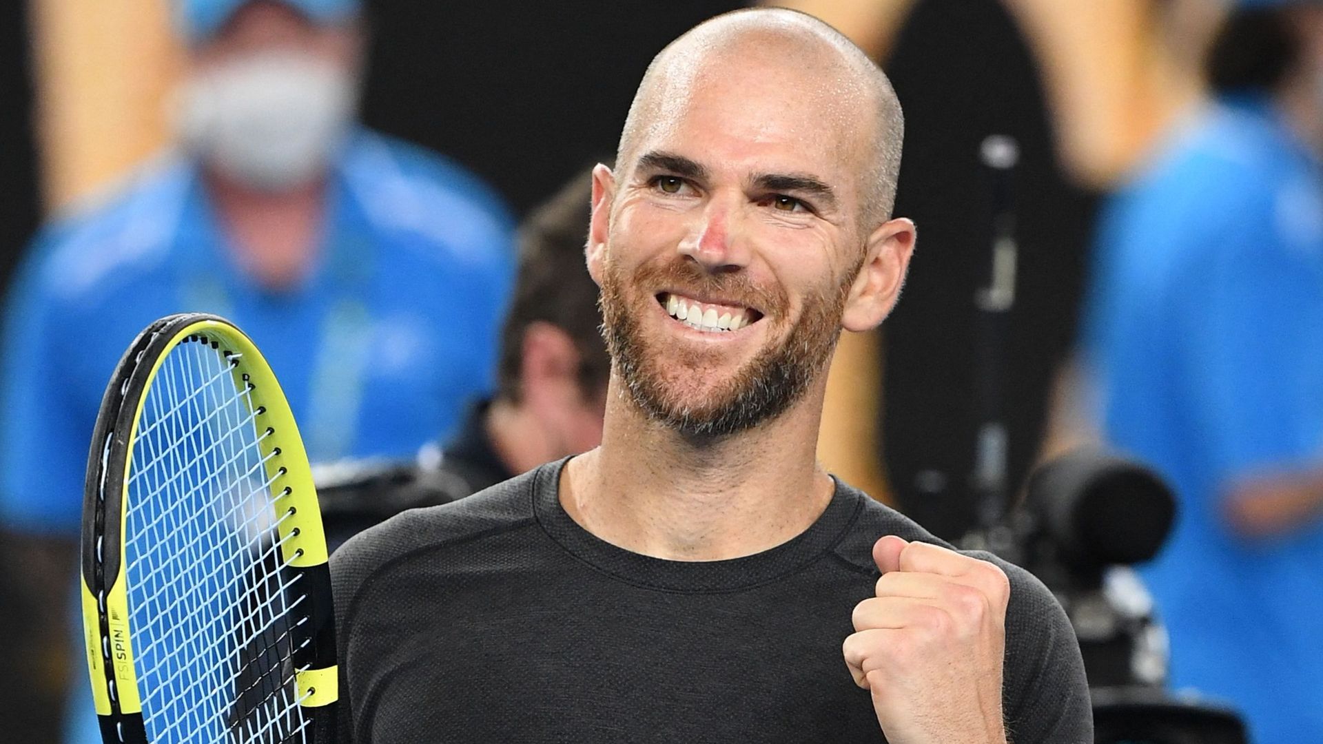 Adrian Mannarino is into the second round of the Lyon Open