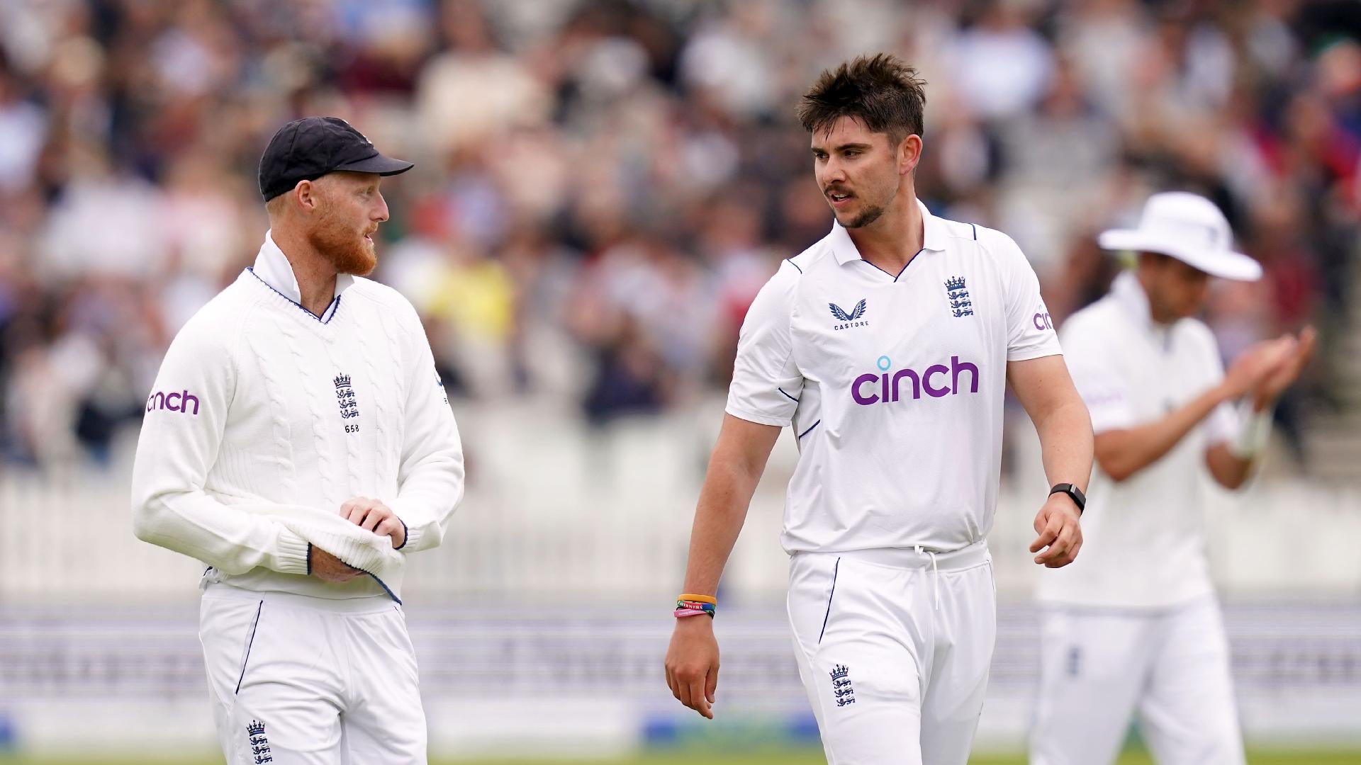 Josh Tongue, right, has impressed during his England debut against Ireland (John Walton/PA)