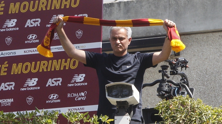 Jose Mourinho meets the Roma fans