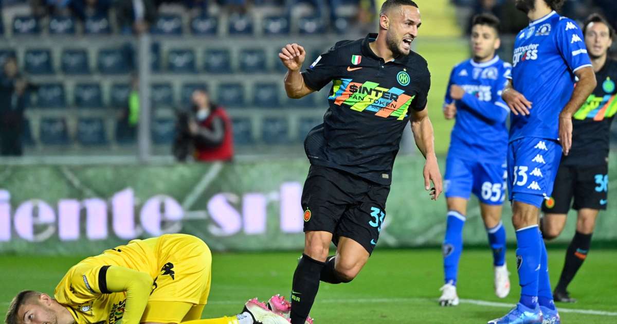 Empoli 0-2 Inter: D&#39;Ambrosio and Dimarco strike as Nerazzurri return to form