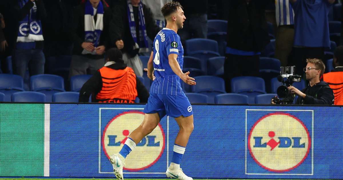 Brighton roll Kauno Zalgiris 4-0 as Hinshelwood returns from injury to score