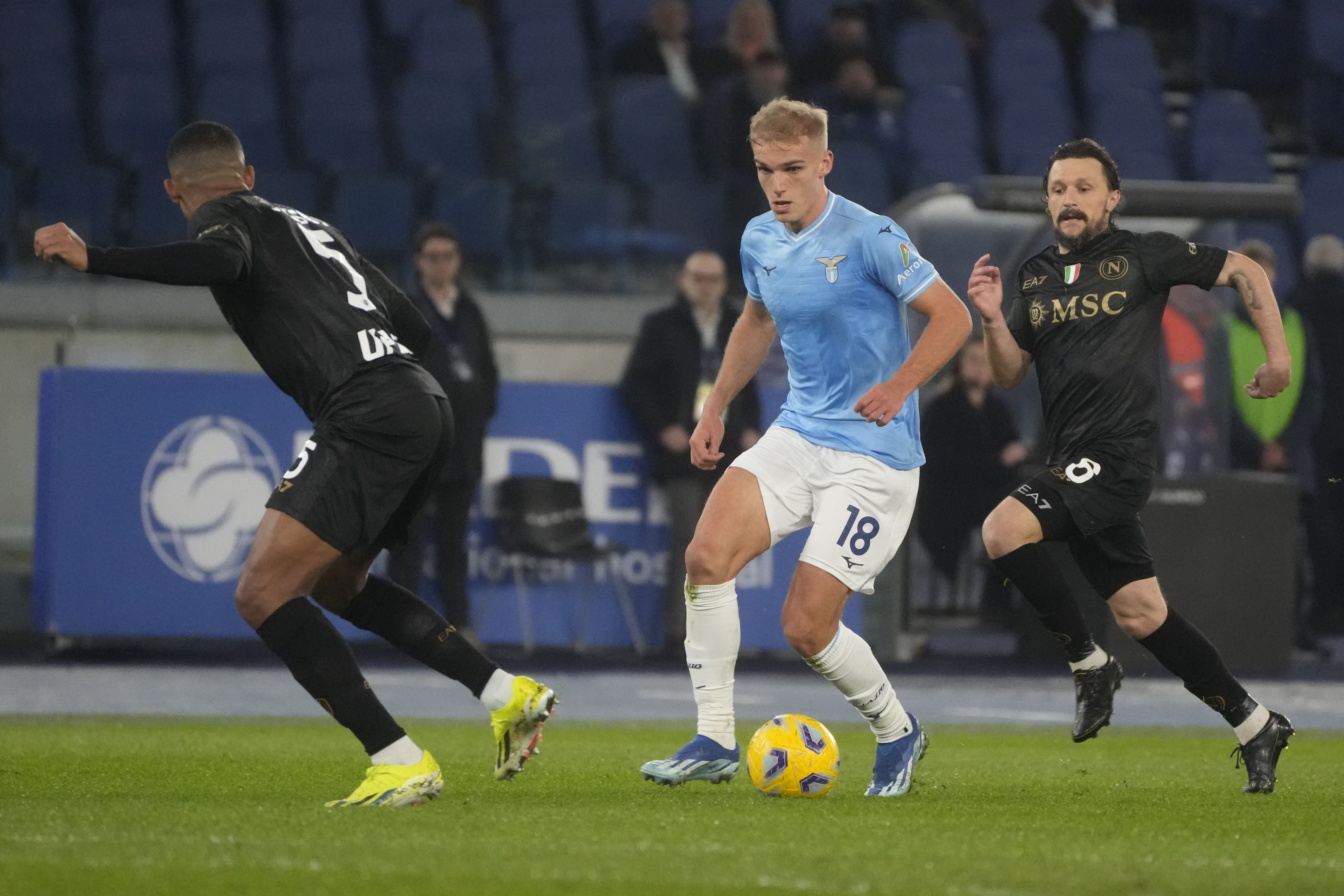 Gustav Isaken's performance was one of the very few highlights in Lazio's draw with Napoli