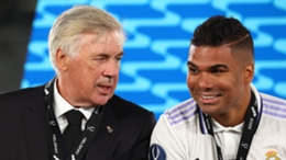 Carlo Ancelotti and Casemiro during their time together at Real Madrid