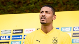 Sebastien Haller is back in training following treatment after the removal of a malignant tumour