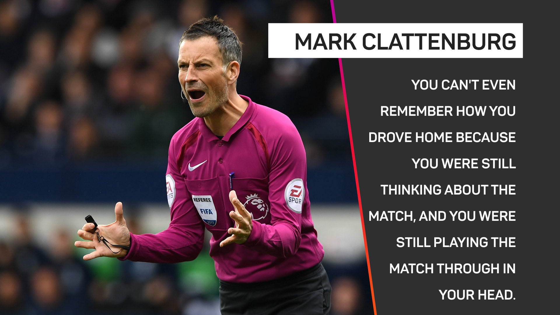 Mark Clattenburg explains the mental toughness of refereeing