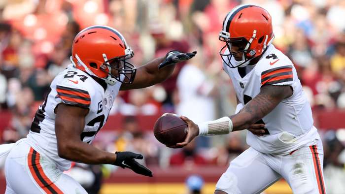 Browns safety Harmon defiant despite Chubb, Watson injuries, calls on team to 'win at all costs'