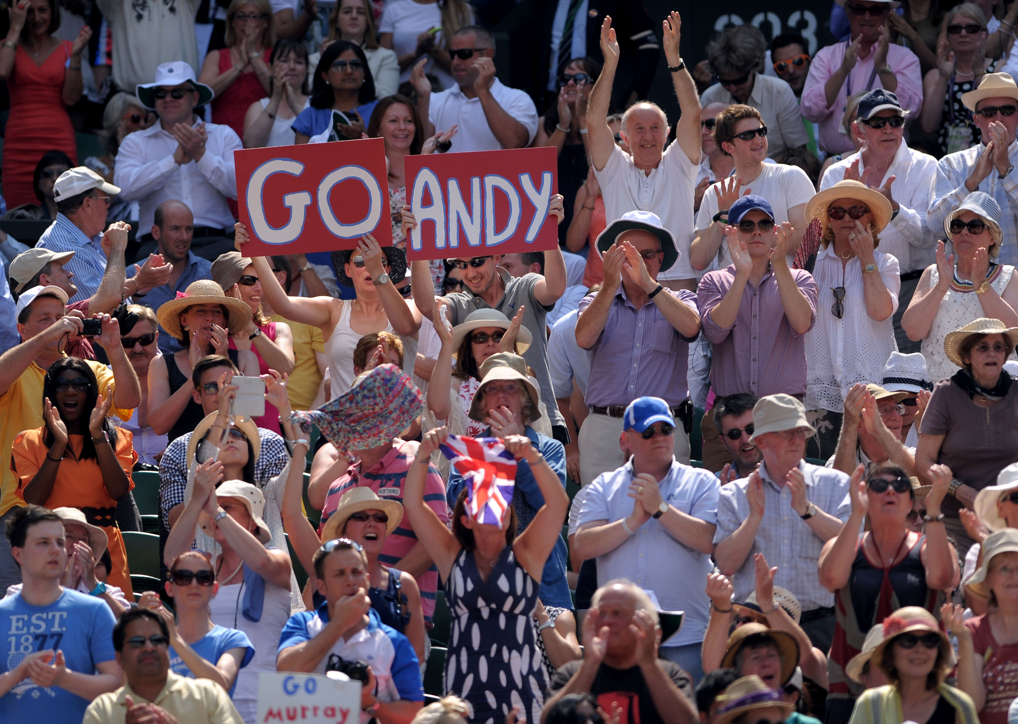 British fans on Centre Court
