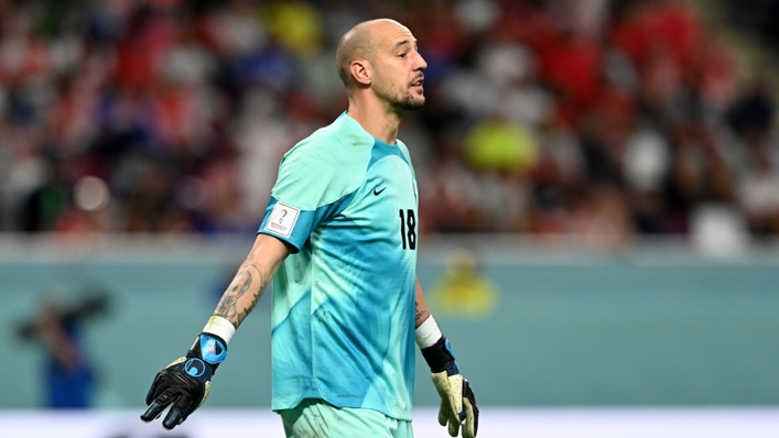 Canada goalkeeper Milan Borjan during the Croatia game