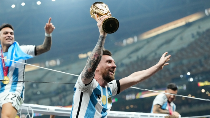 Lionel Messi finally got his hands on the World Cup in December
