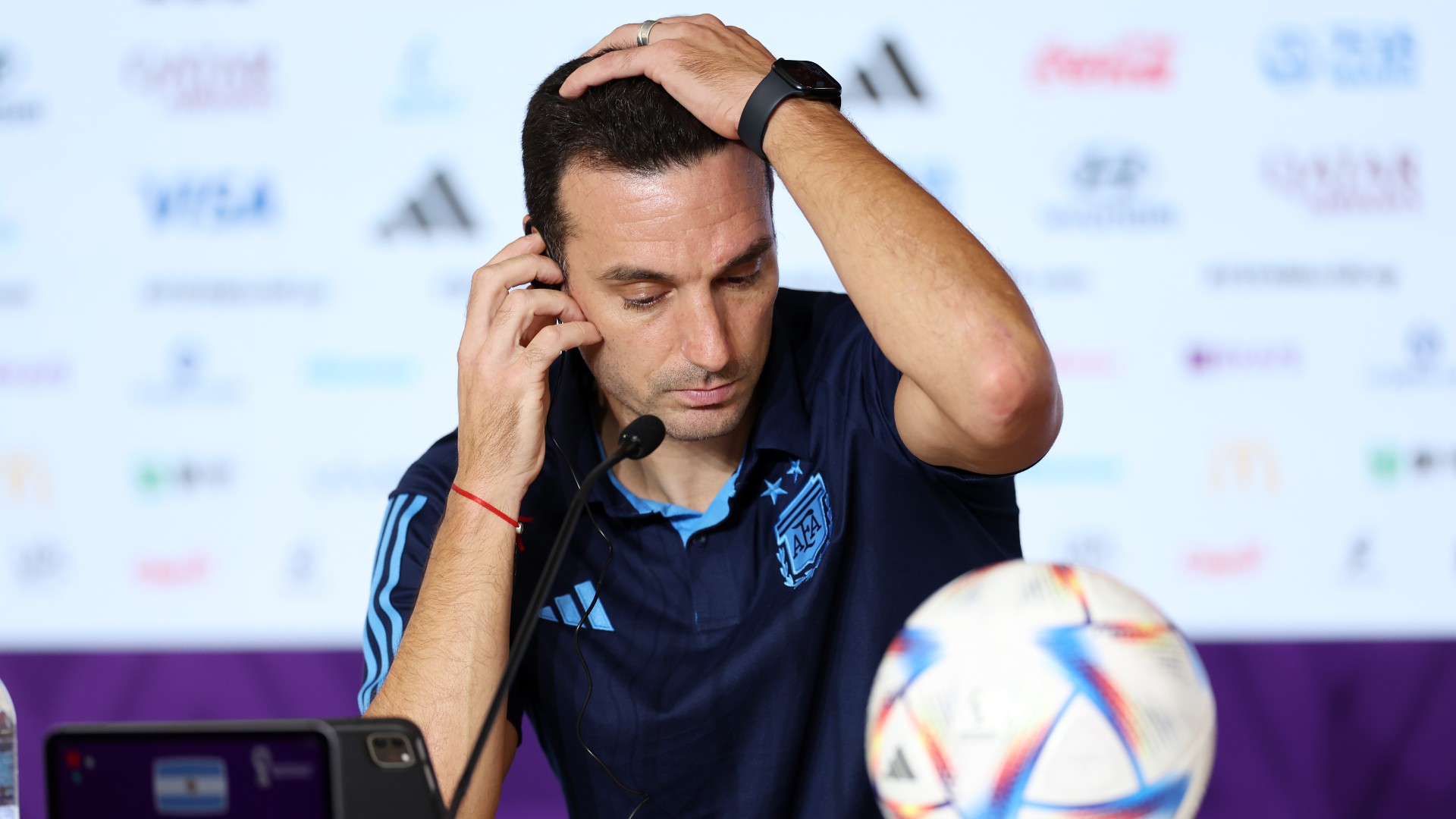 Beaten Argentina coach Lionel Scaloni
