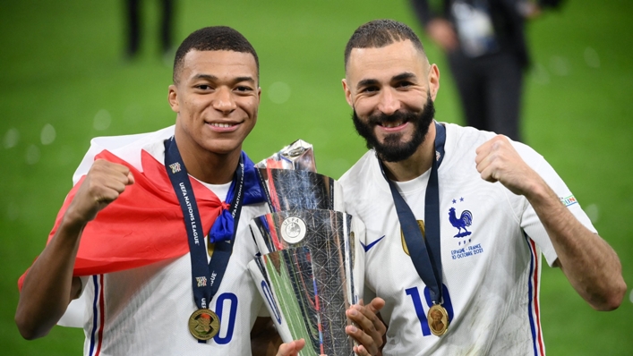 Karim Benzema and Kylian Mbappe were both on the scoresheet as France downed Spain in the Nations League final