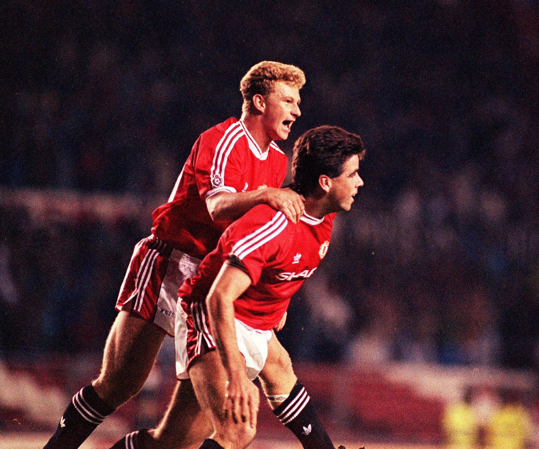 Robins (left) played his part in setting up Manchester United's Premier League glory years.