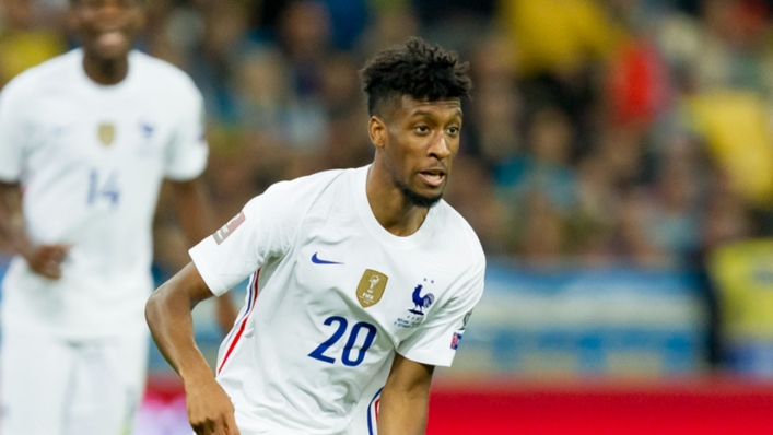 Kingsley Coman in action for France