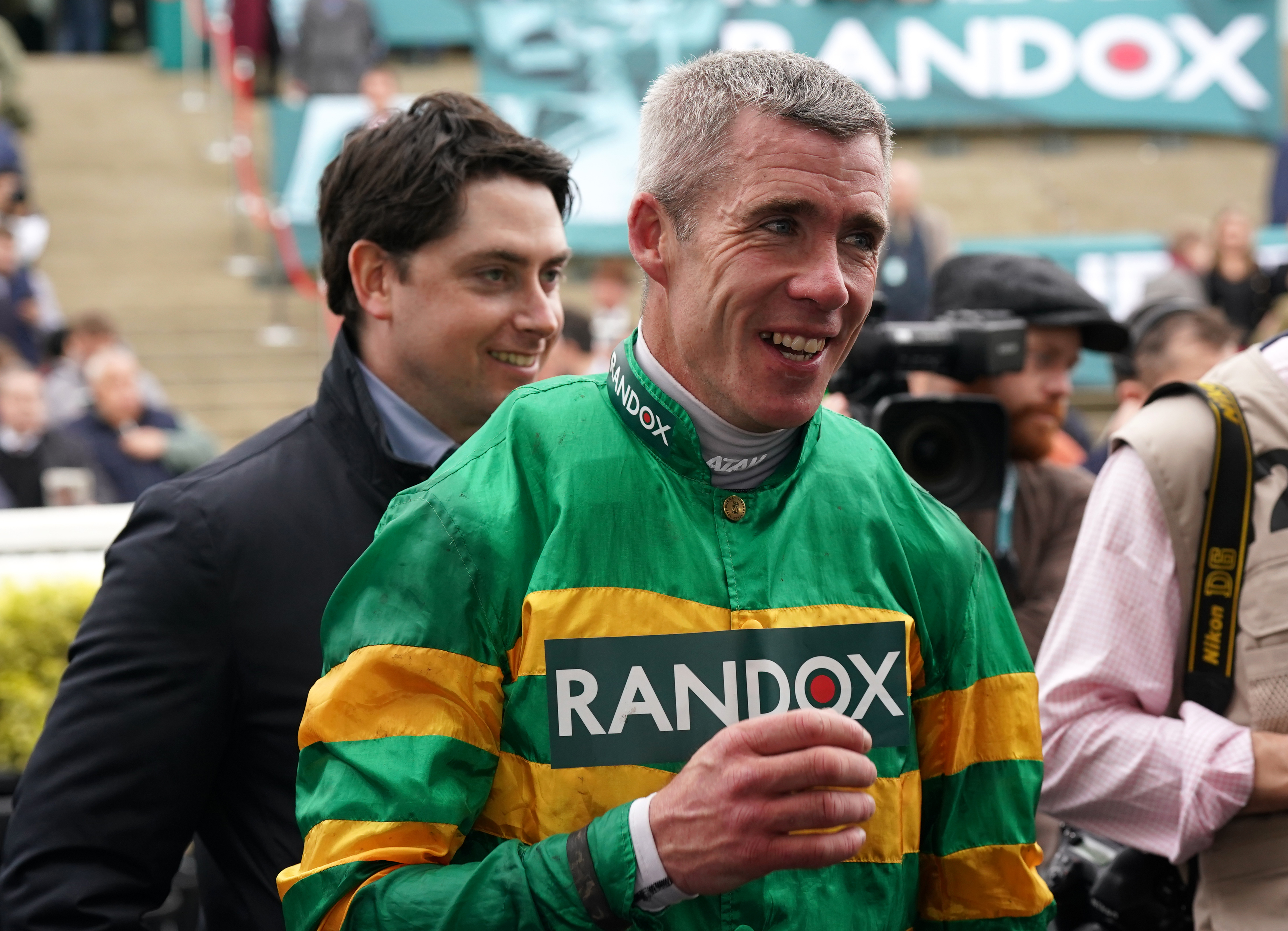Derek O’Connor in the Aintree winner's enclosure
