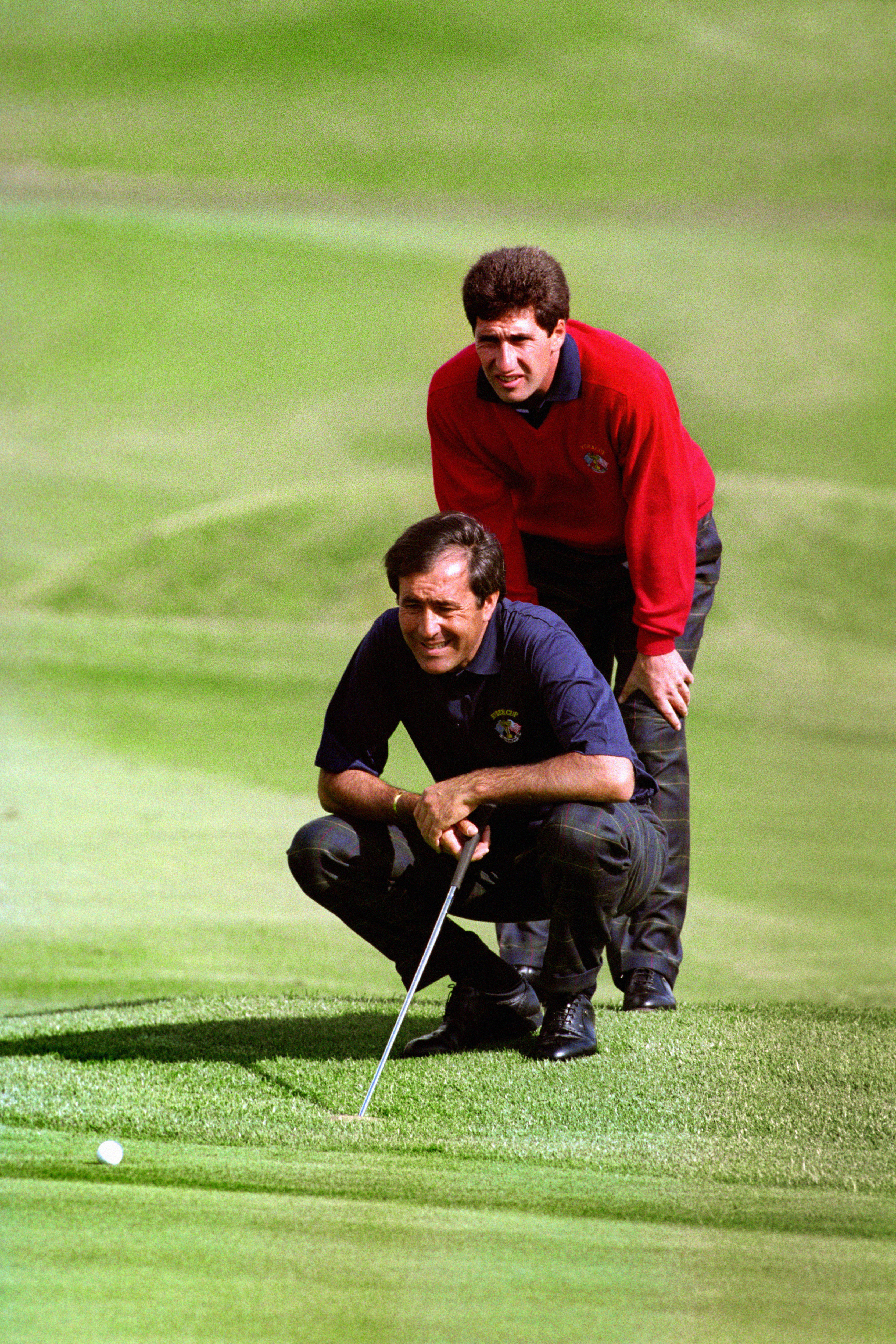 Seve Ballesteros, front, and Jose Maria Olazabal at the 1989 Ryder Cup
