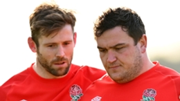 England duo Jamie George (right) and Elliot Daly