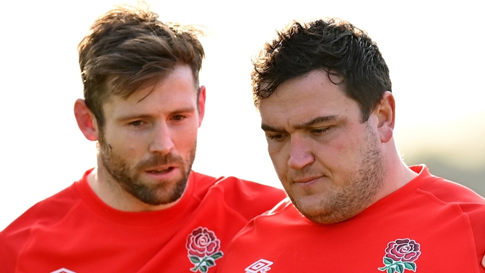 England duo Jamie George (right) and Elliot Daly
