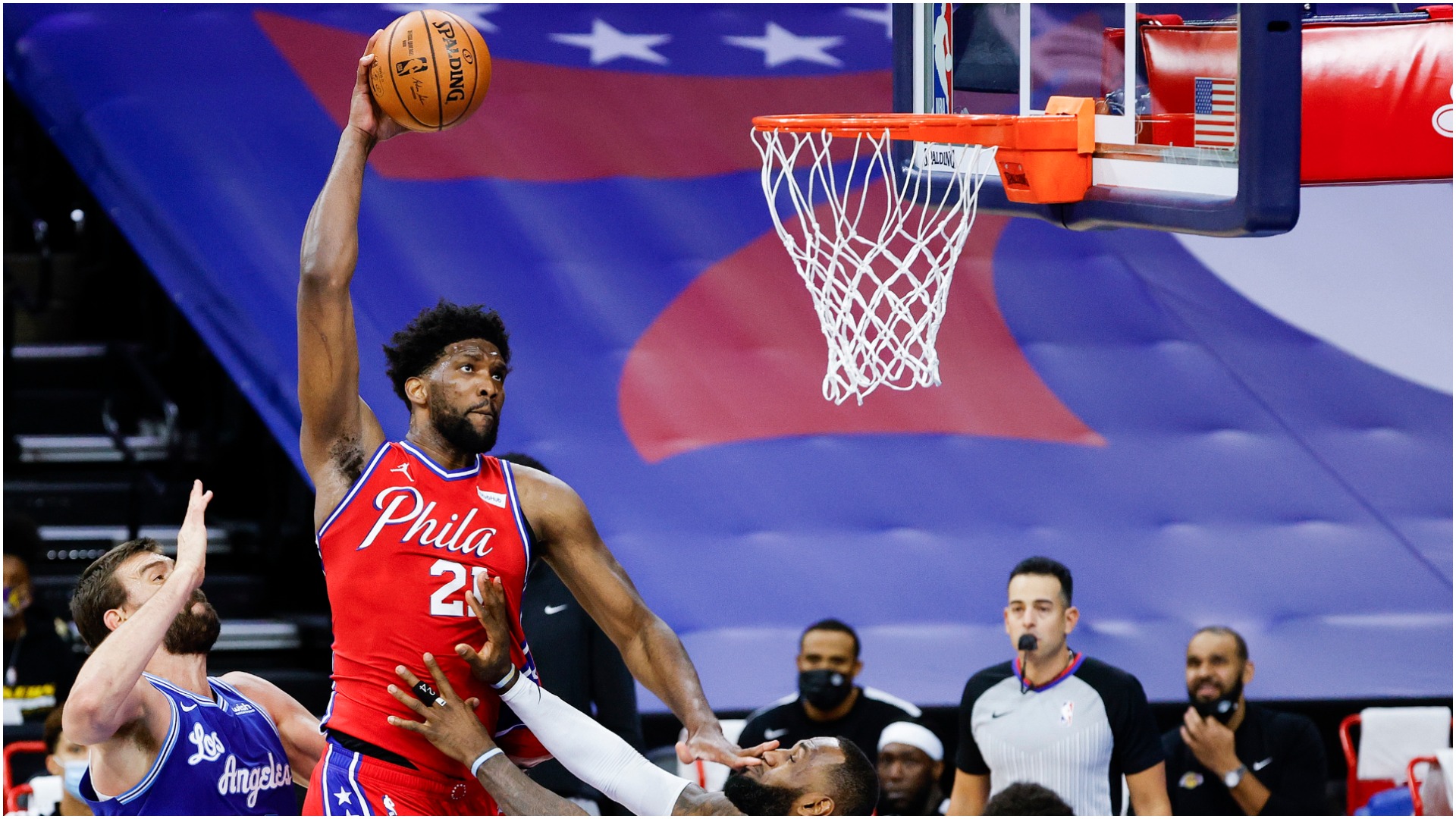 Embiid wanted LeBron ejected for 'very dangerous play' as 76ers edge out Lakers