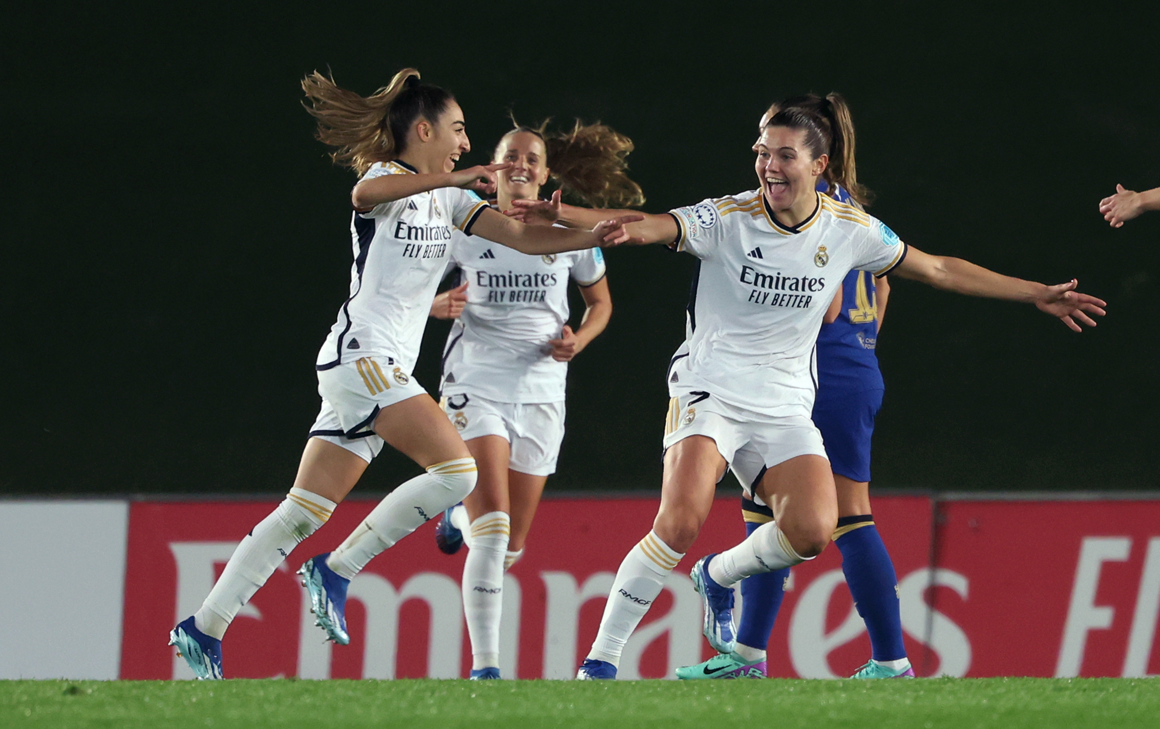 Olga Carmona (left) put Real Madrid ahead