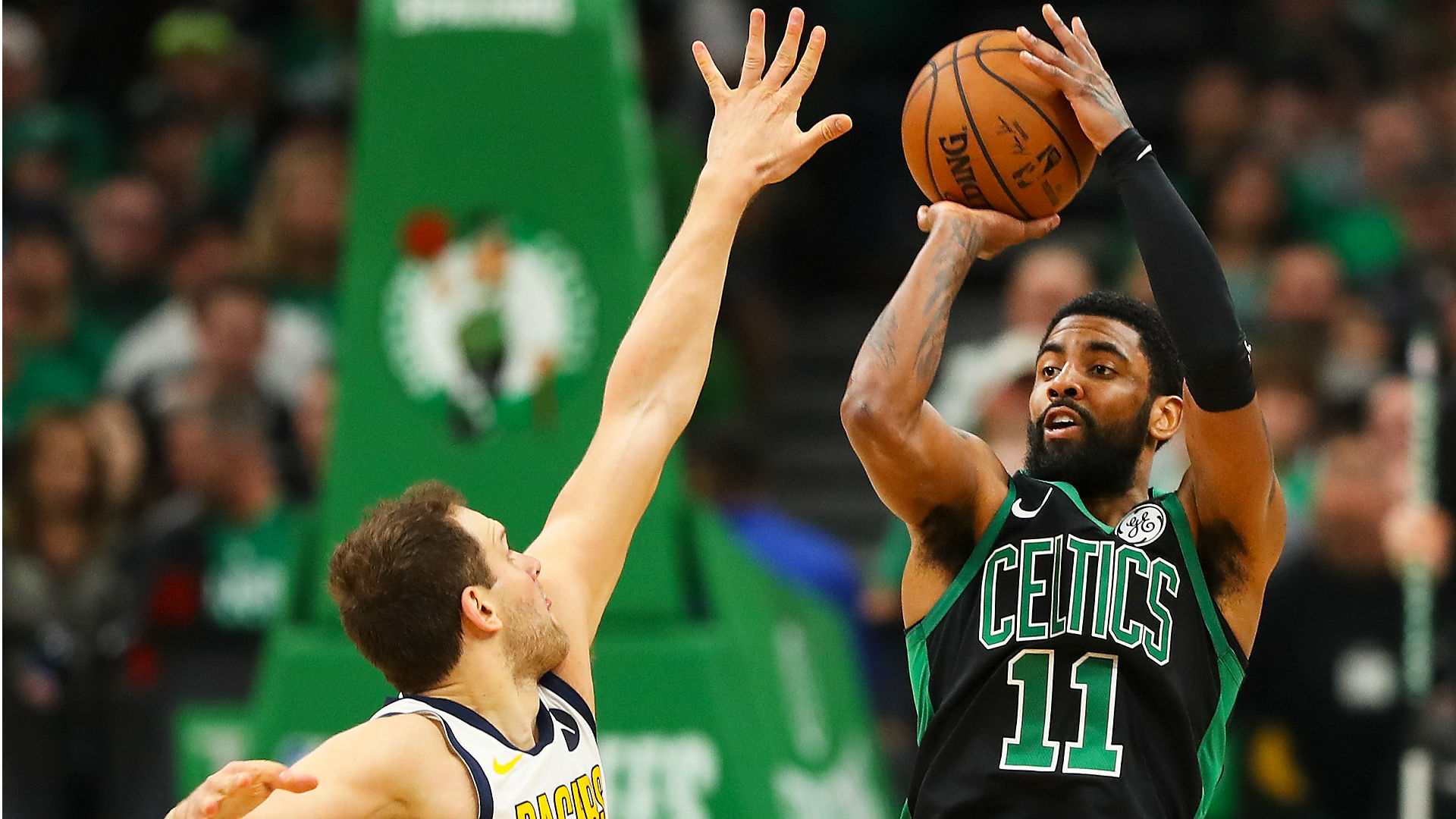 Kyrie Irving discusses Celtics’ low-scoring Game 1 win | Sporting News