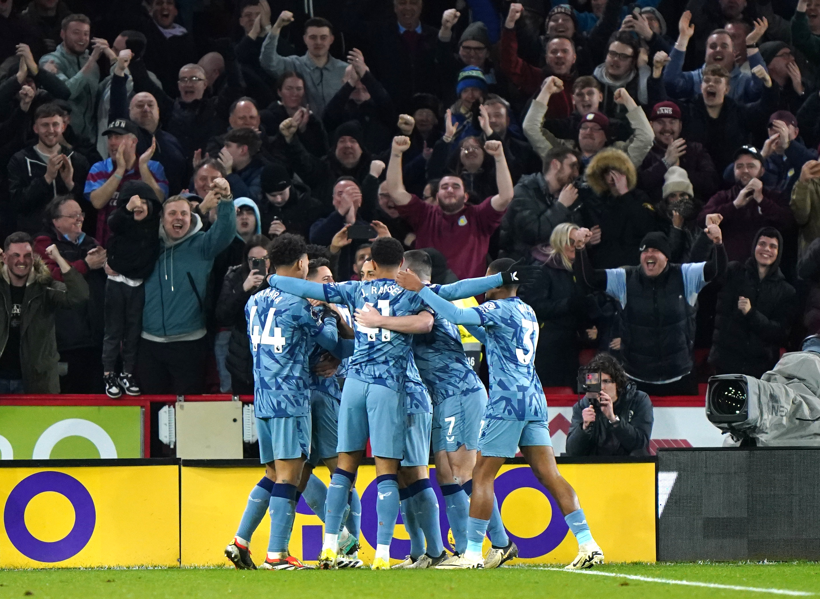 Aston Villa celebrate