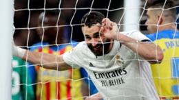 Karim Benzema recorded two assists before limping out of Real Madrid's 2-0 win over Valencia