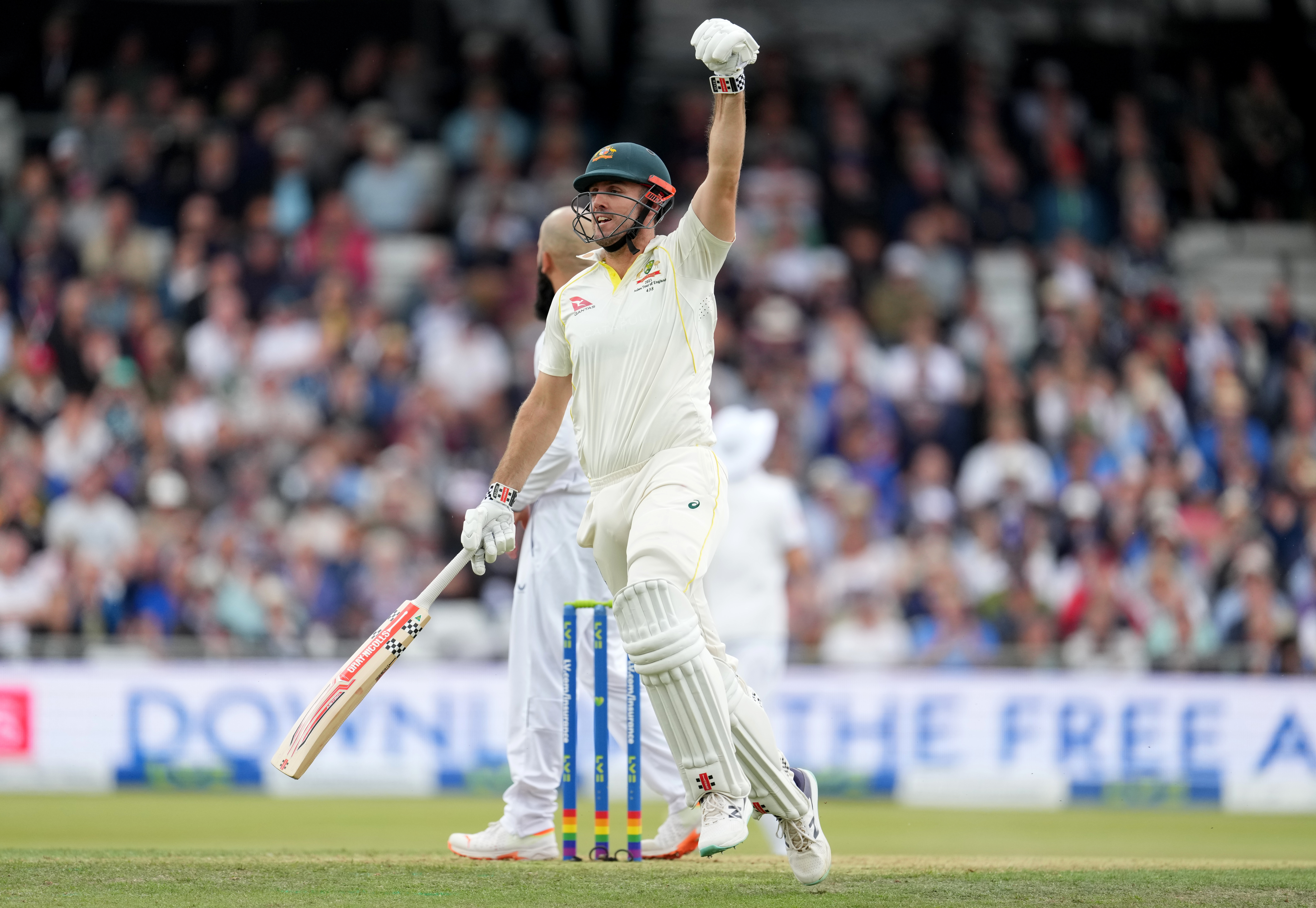 Mitch Marsh bludgeoned a century on his Test return (Danny Lawson/PA)