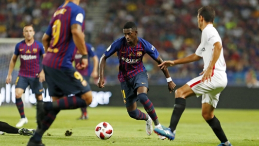 Sevilla v Barcelona Match Report, 12/08/2018, Super Cup ...