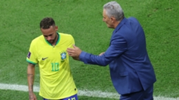 Neymar went off injured against Serbia