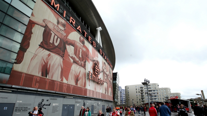 Emirates Stadium, the home of Arsenal