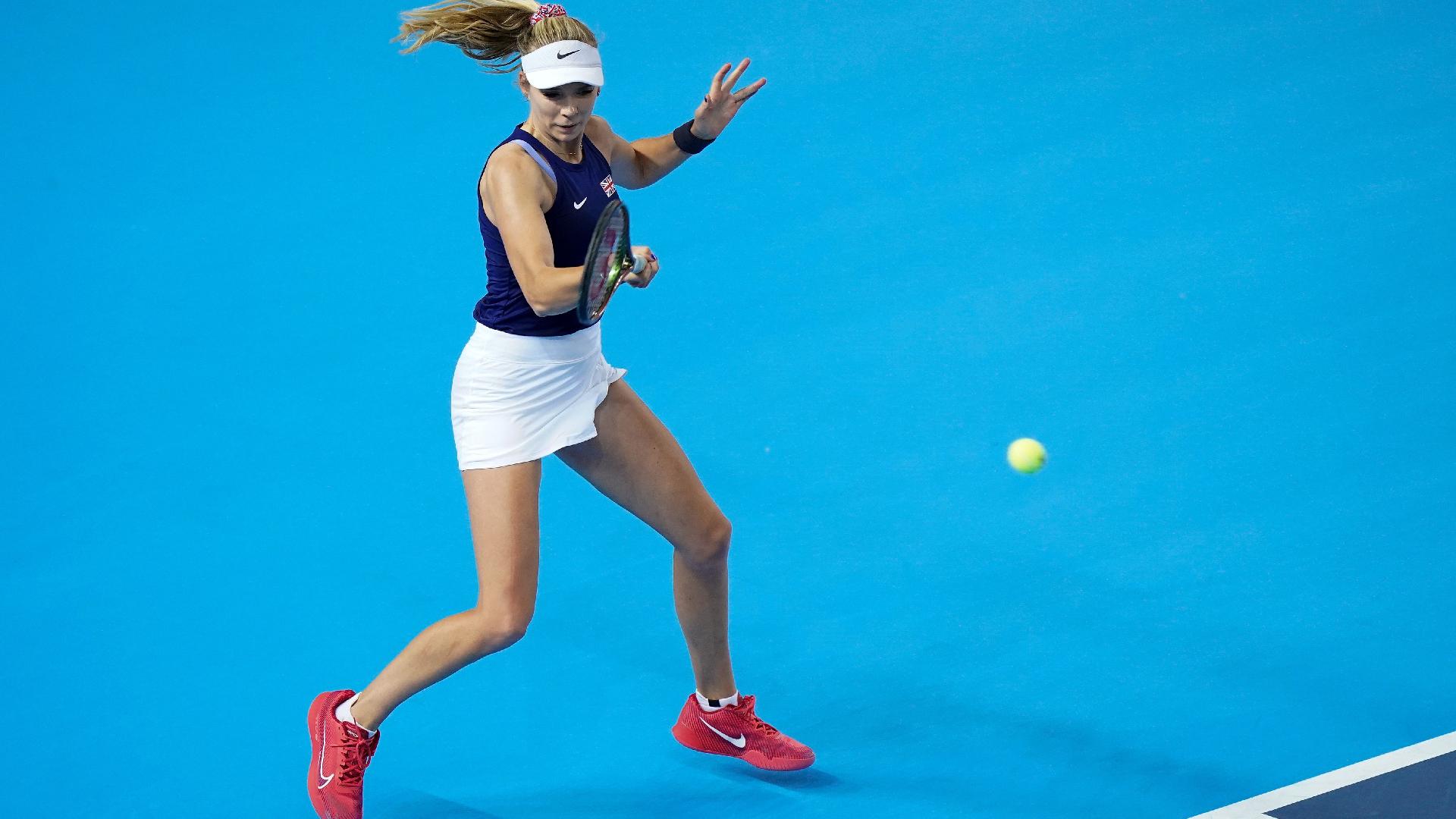 Katie Boulter loses to Victoria Azarenka in Miami Open