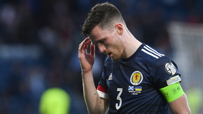 Andy Robertson was left dejected by Scotland's failure to qualify for the World Cup