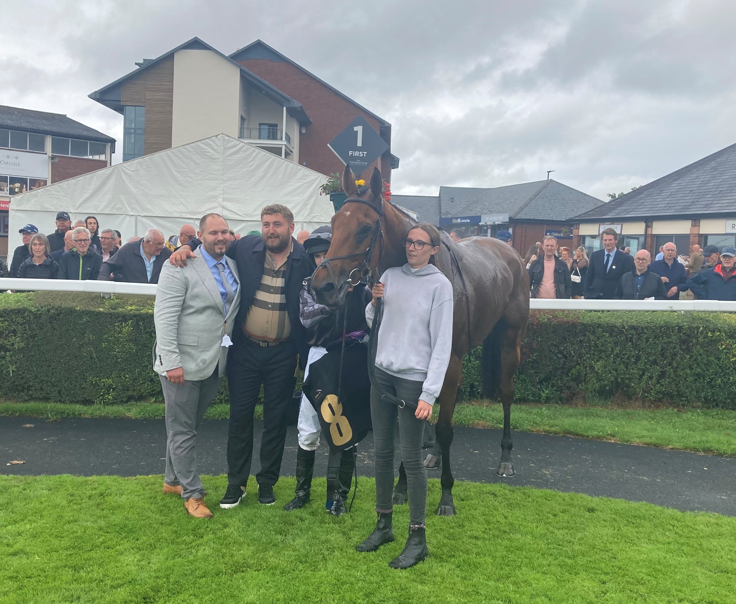 Two Brothers with his owners Oliver and Gavin Thompson